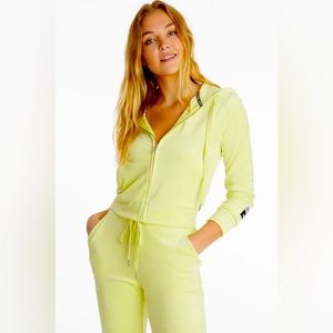 Juicy Couture Velour Classic Tracksuit (Joggers & Hoodie) Limited Edit Color💚